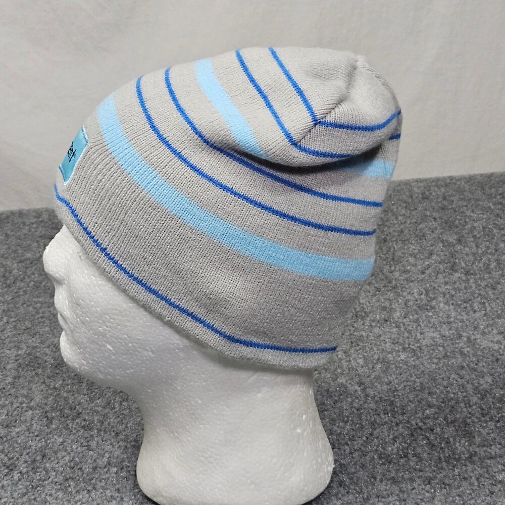 Minnesota United Loons Gray Blue Logo‎ Element Striped Knit Beanie MLS Soccer - Picture 3 of 5